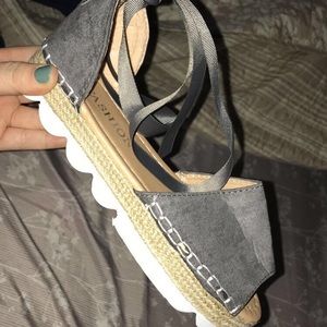 Gray sandal